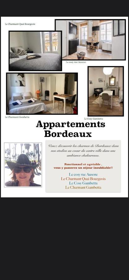Ferienwohnung Le Cosy - Rue Ausone Bordeaux Exterior foto